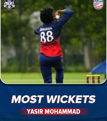 Star bowler leads USA Cricket in inaugural cricket league 