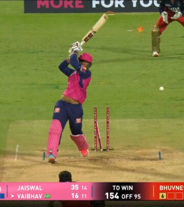 Rajasthan Royals power to 72/2 in six overs as Kumar and Suryavanshi battle it out in Bengaluru