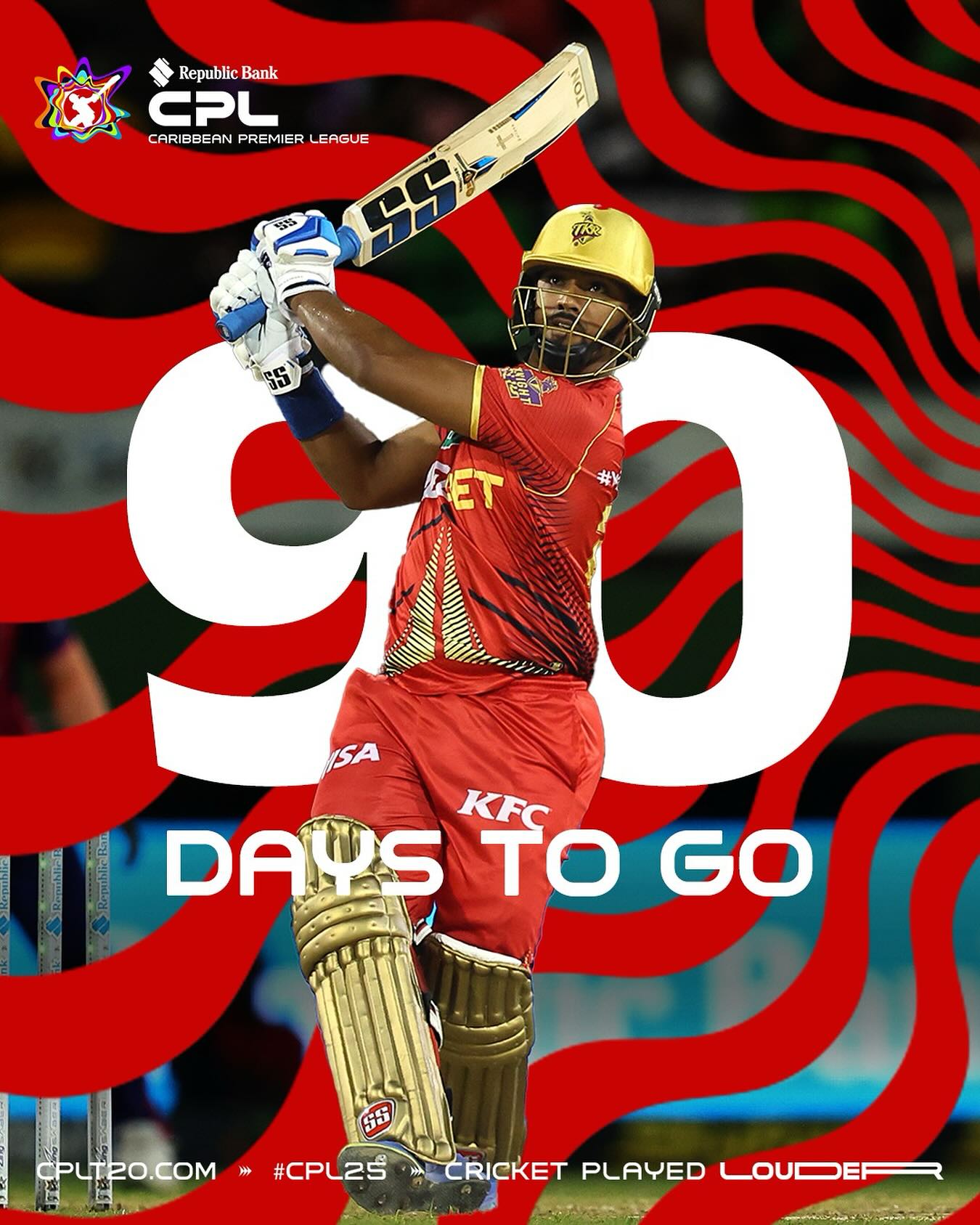 90 Days To Caribbean Cricket & Culture Get ready for an epic blend of cricket, culture, and Caribbean vibes—90 days to the party!