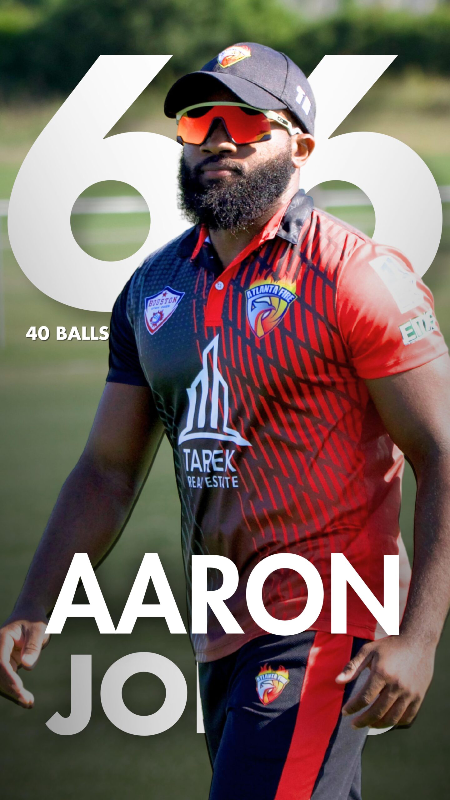 Aaron Jones Shines at Houston Open Cricket star delivers a fiery 66-run innings in Houston's high-octane match performance!!!