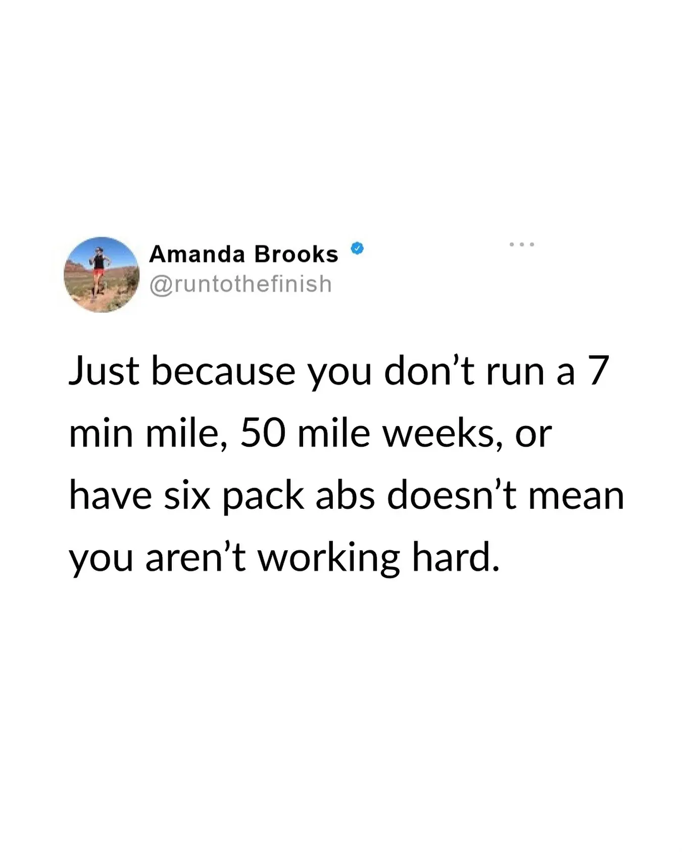 Amanda Brooks Inspires Through Running Motivation Empowering message for women runners – a reminder of self-worth and steady progress daily.