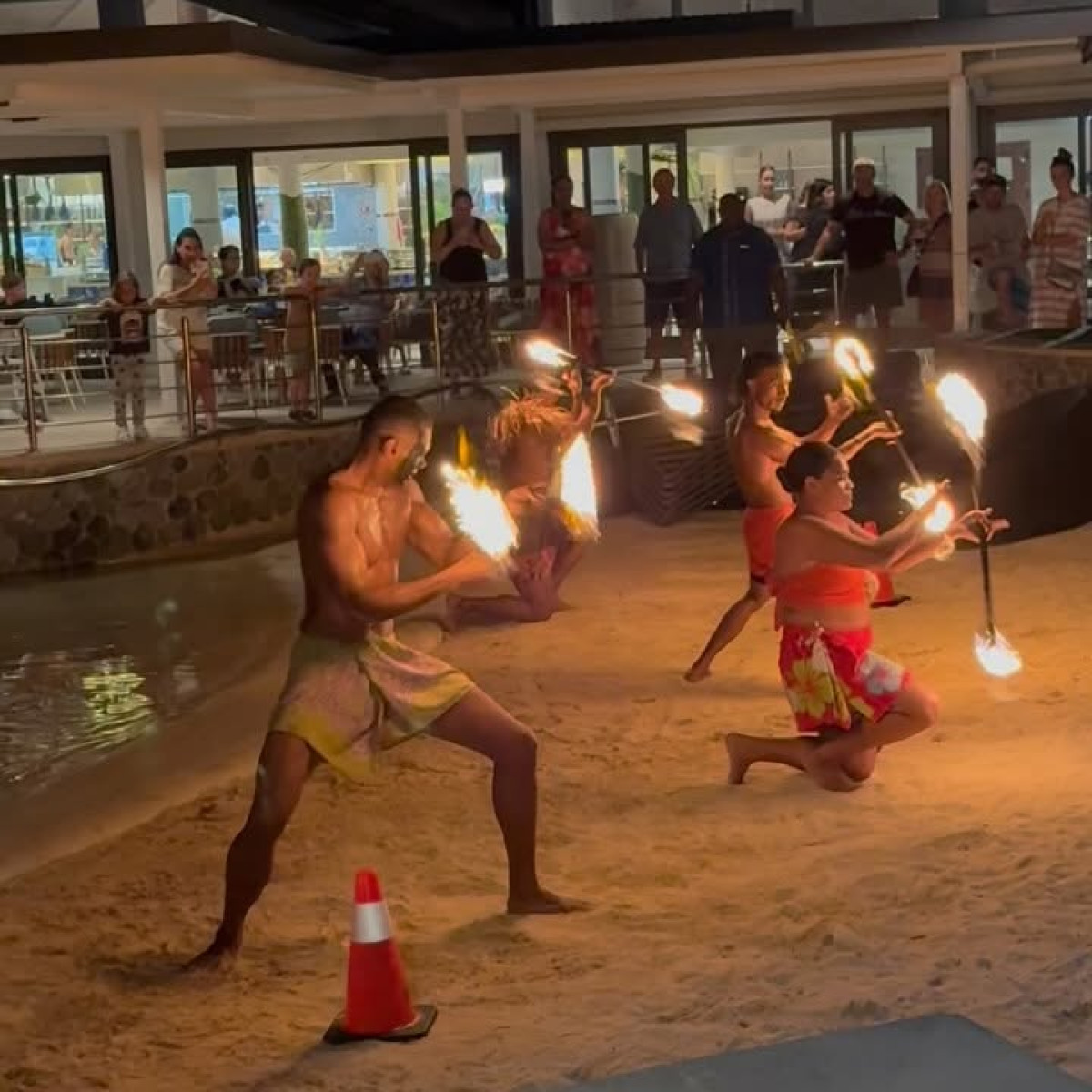 Former cricket star recharges with family in Fiji, soaking in sun and rest.