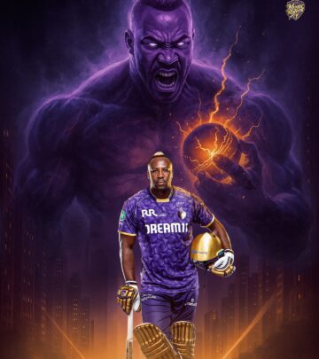 Andre Russell ignites the IPL pitch with power as KKR races ahead with unstoppable force.