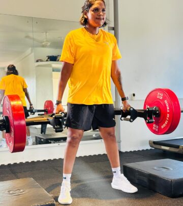 Dynamic cricket vibes and uplifting lyrics boost Asha Sobhana’s energy and fitness drive.