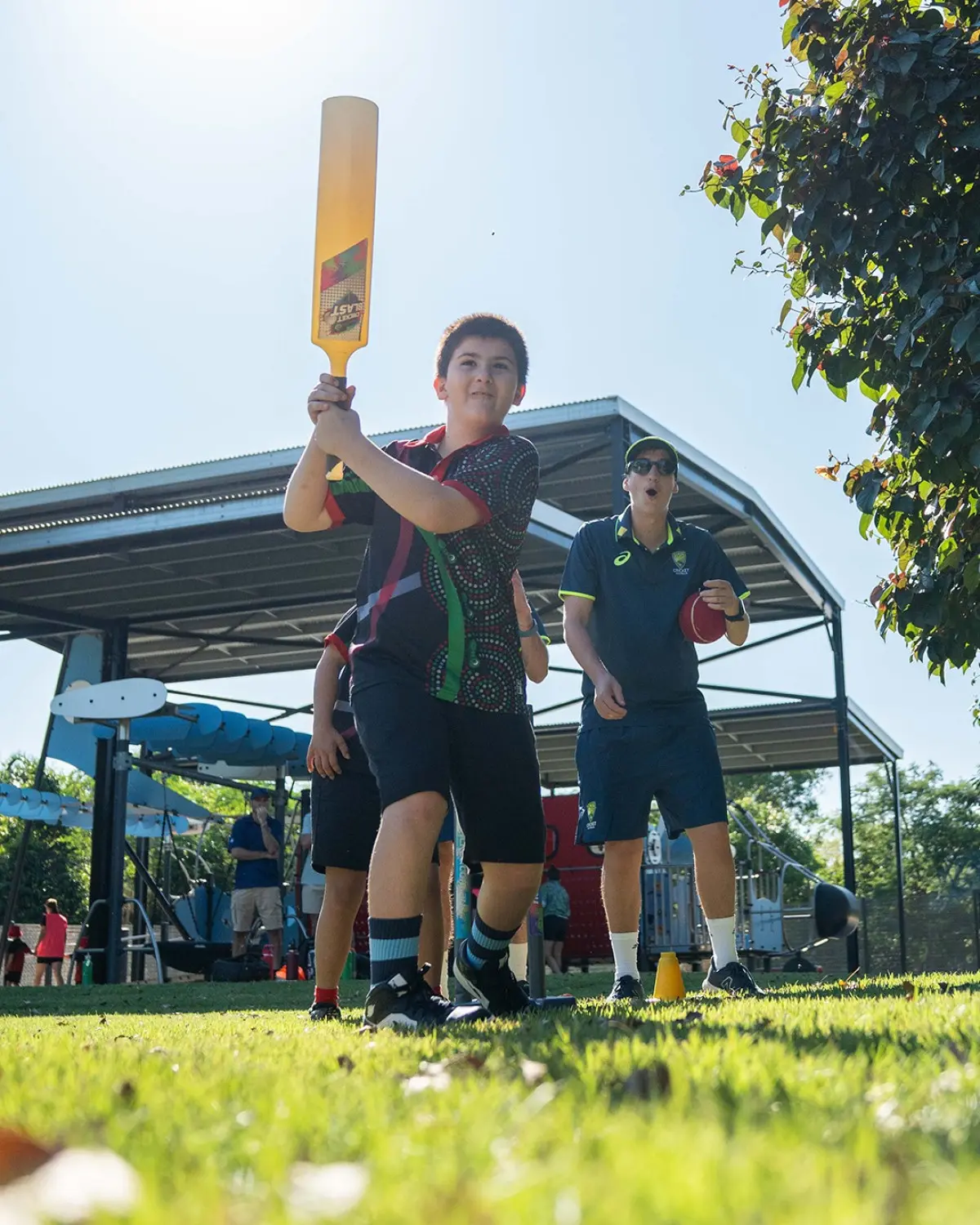 Australian Cricketers Inspire Next Generation in Darwin Local youth at Nemarluk School meet Aussie Cricketers with Intellectual Disability on tour