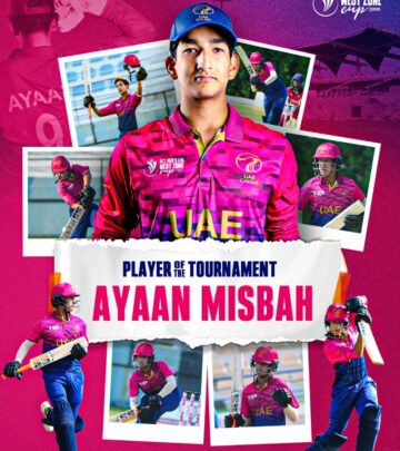 UAE captain Ayaan Misbah dazzles with a brilliant win in the U16 West Zone Cup 2025. - Win