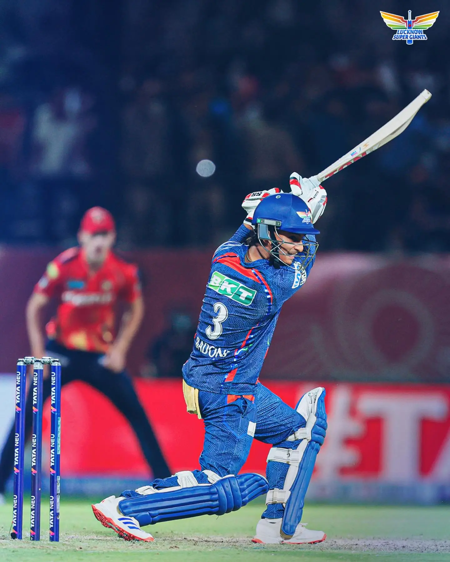 Badoni Brilliance On Display Cricket sensation Ayush Badoni dazzles on field, thrilling fans with sheer dynamic flair.!