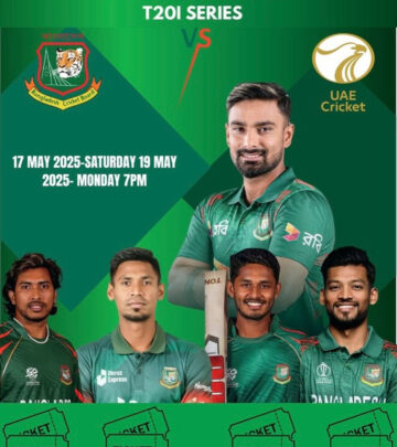Bangladesh Faces UAE In Sharjah Cricket Clash