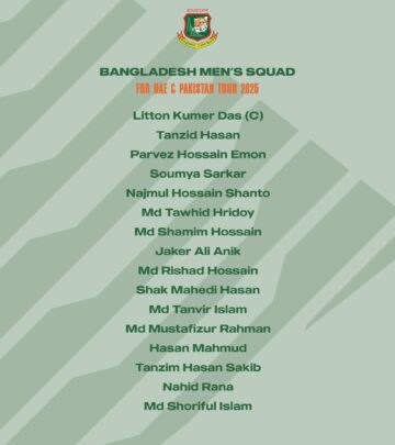 Bangladesh Tigers take on UAE and Pakistan in a dynamic T20I tour May 17-June 3, 2025!!!!