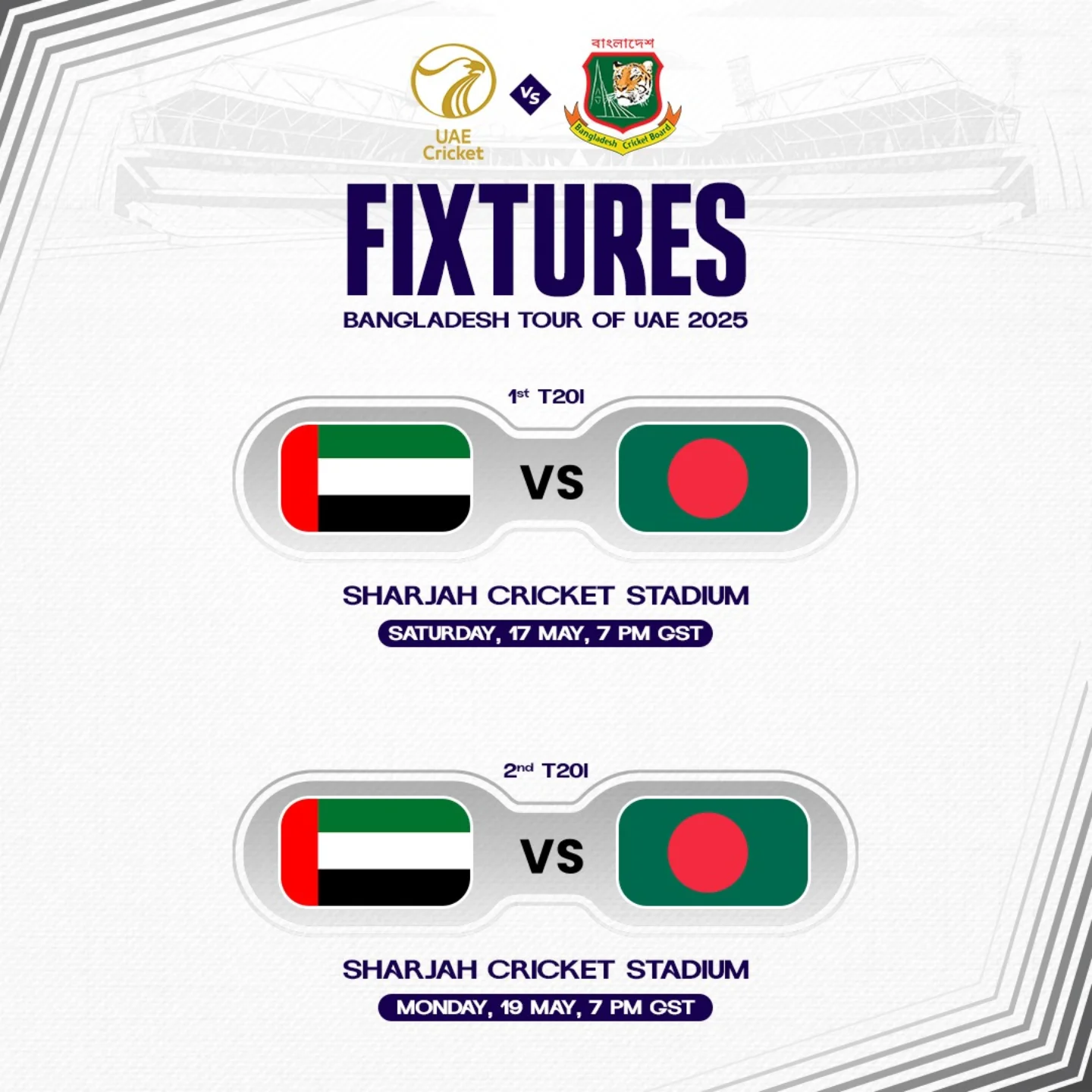 Bangladesh To Tour UAE For T20Is In Sharjah Bangladesh gears up for a dynamic T20I series in Sharjah, igniting global cricket fervor!!