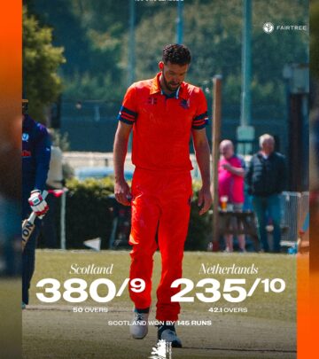 Bas De Leede’s 74-Ball Knock Shines Amid Series Defeat