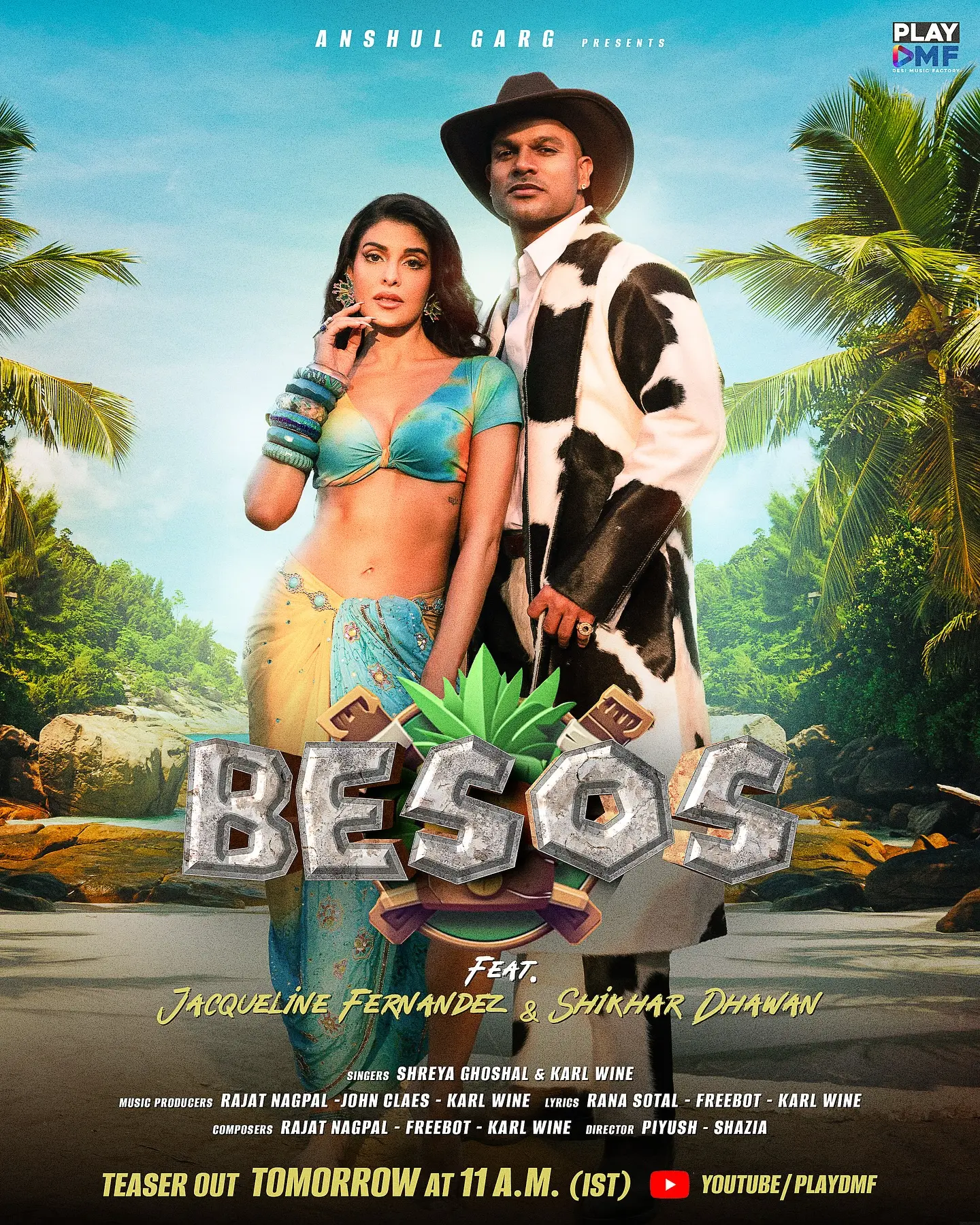 Besos Teaser Ignites Celebrity Buzz On YouTube Pop spark meets passion; @playdmfofficial reveals teaser tomorrow, full song May 8 at 11AM