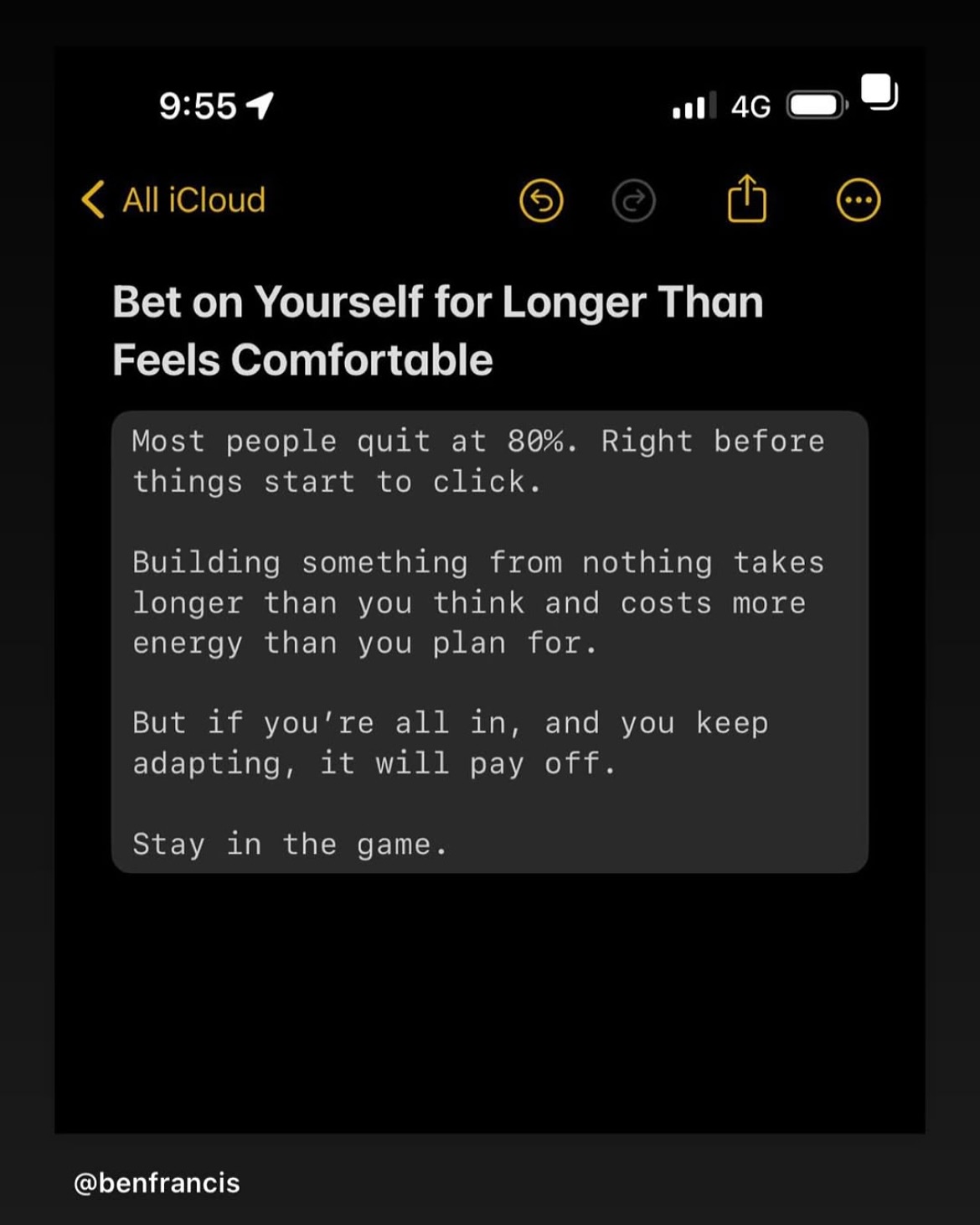 Bet On Yourself: Embrace Uncomfortable Determination