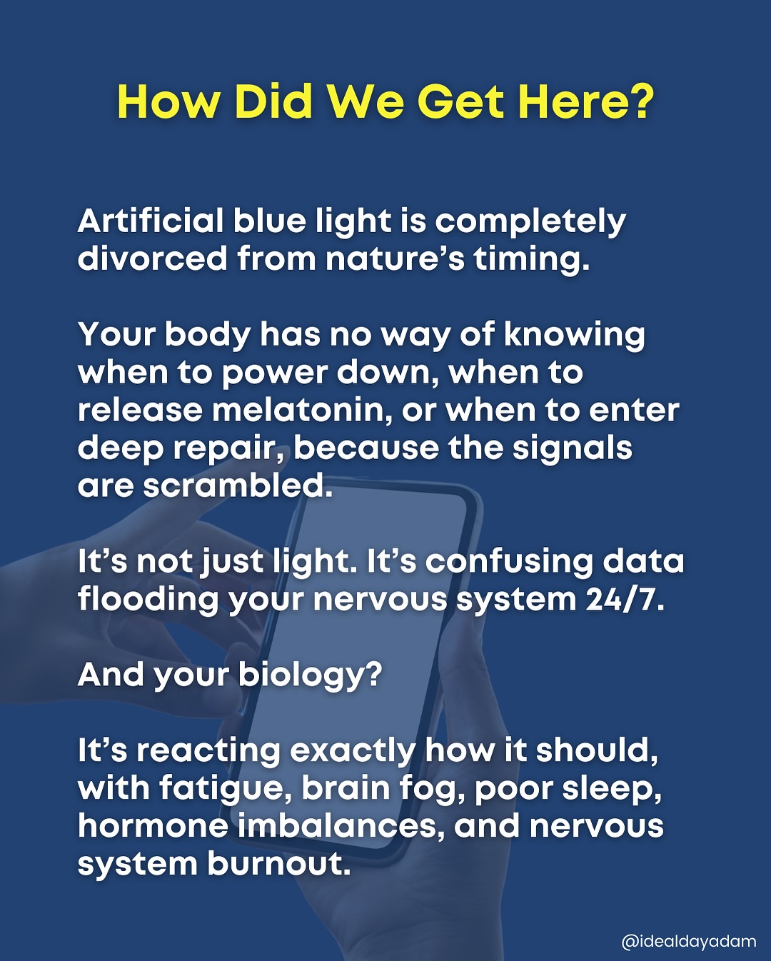 Blue Light Disrupts Your Rhythm