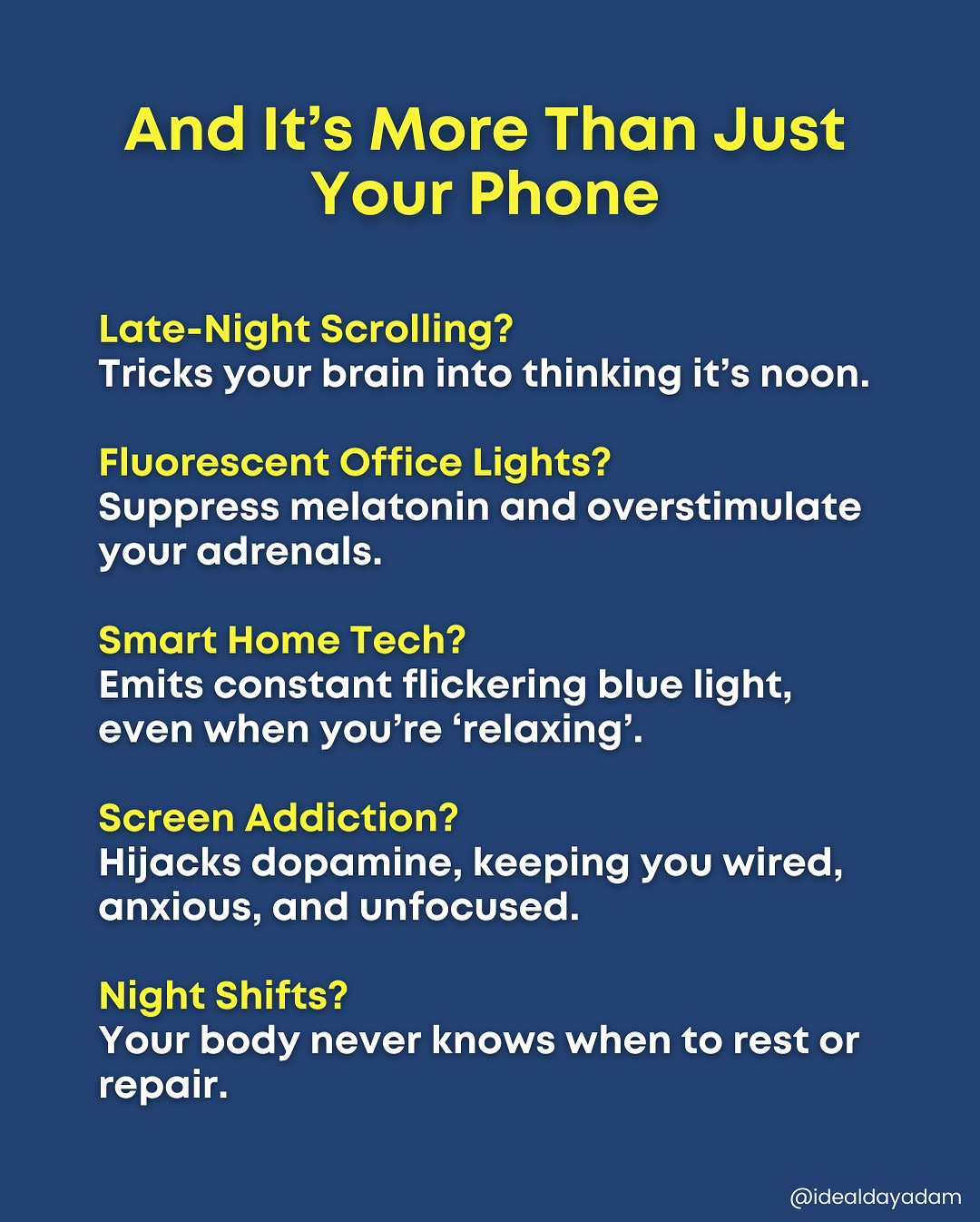 Blue Light Disrupts Your Rhythm