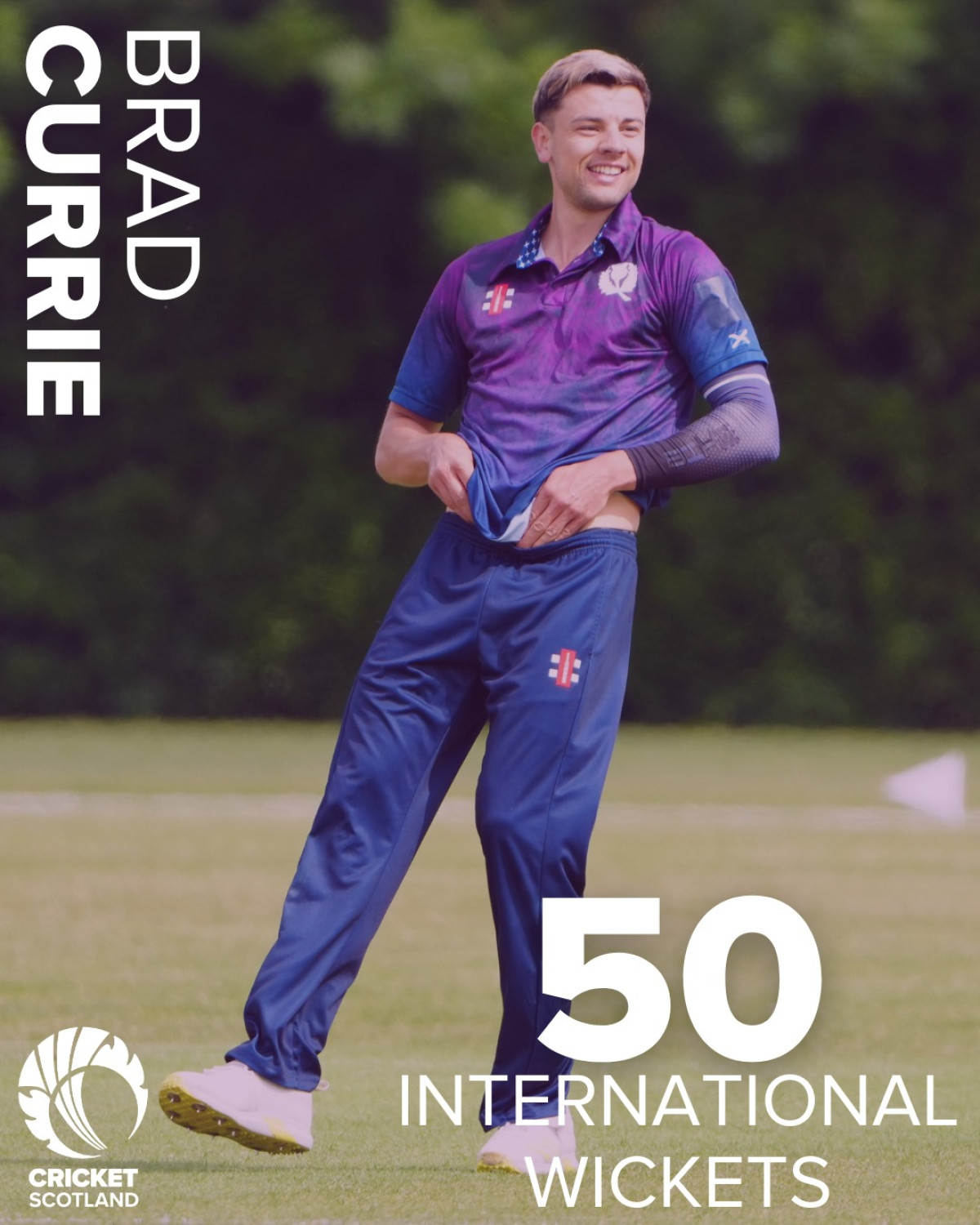Brad Currie Achieves 50 International Wickets In his 27th game the Scotland bowler’s 50-wicket milestone cements his rising elite status