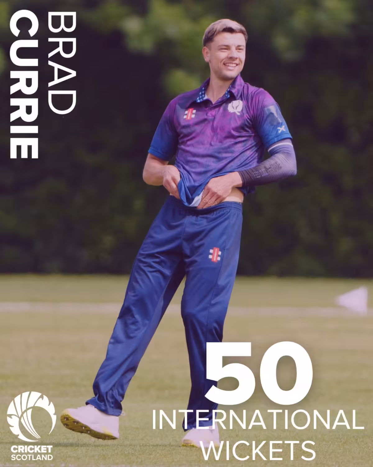Brad Currie Achieves 50 International Wickets In his 27th game the Scotland bowler’s 50-wicket milestone cements his rising elite status