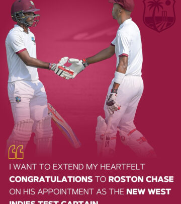 Brathwaite Congratulates New Captain Chase