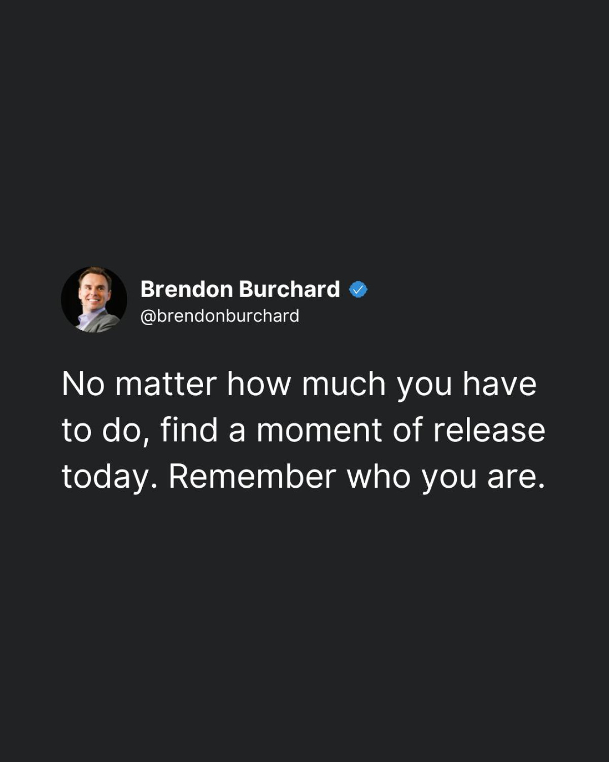 Brendon Burchard Inspires With Mindfulness Reminder Coach Brendon Burchard inspires his devoted audience to reconnect beyond hectic routines.!