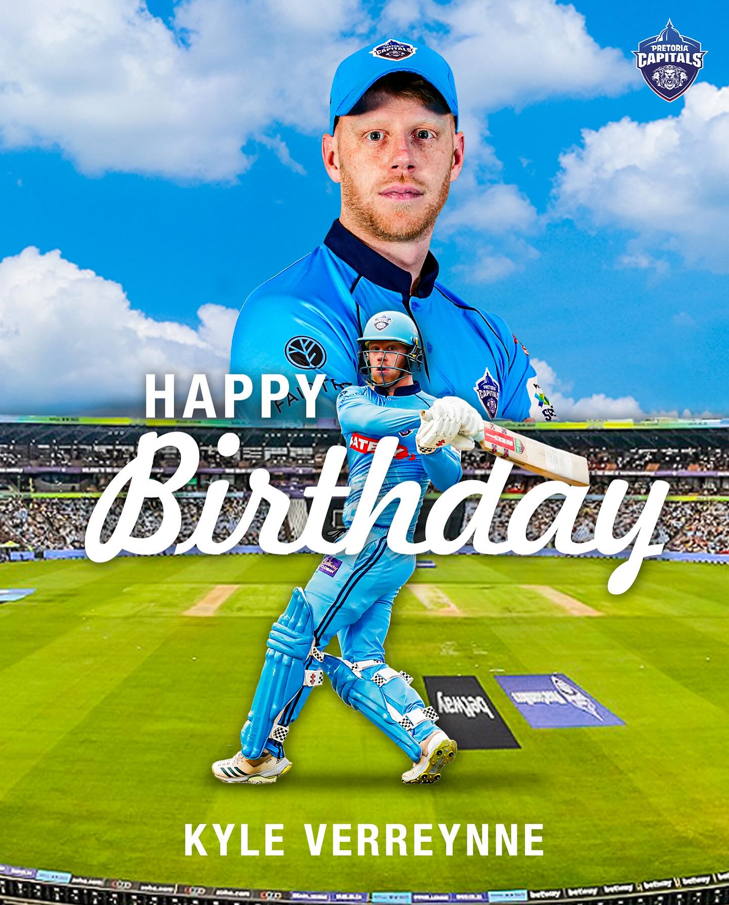Pretoria Capitals Wish Captain Kyle Verreynne ‘Happy Birthday’ Tribute to inspiring leadership and captaincy that propels Pretoria Capitals to heights.
