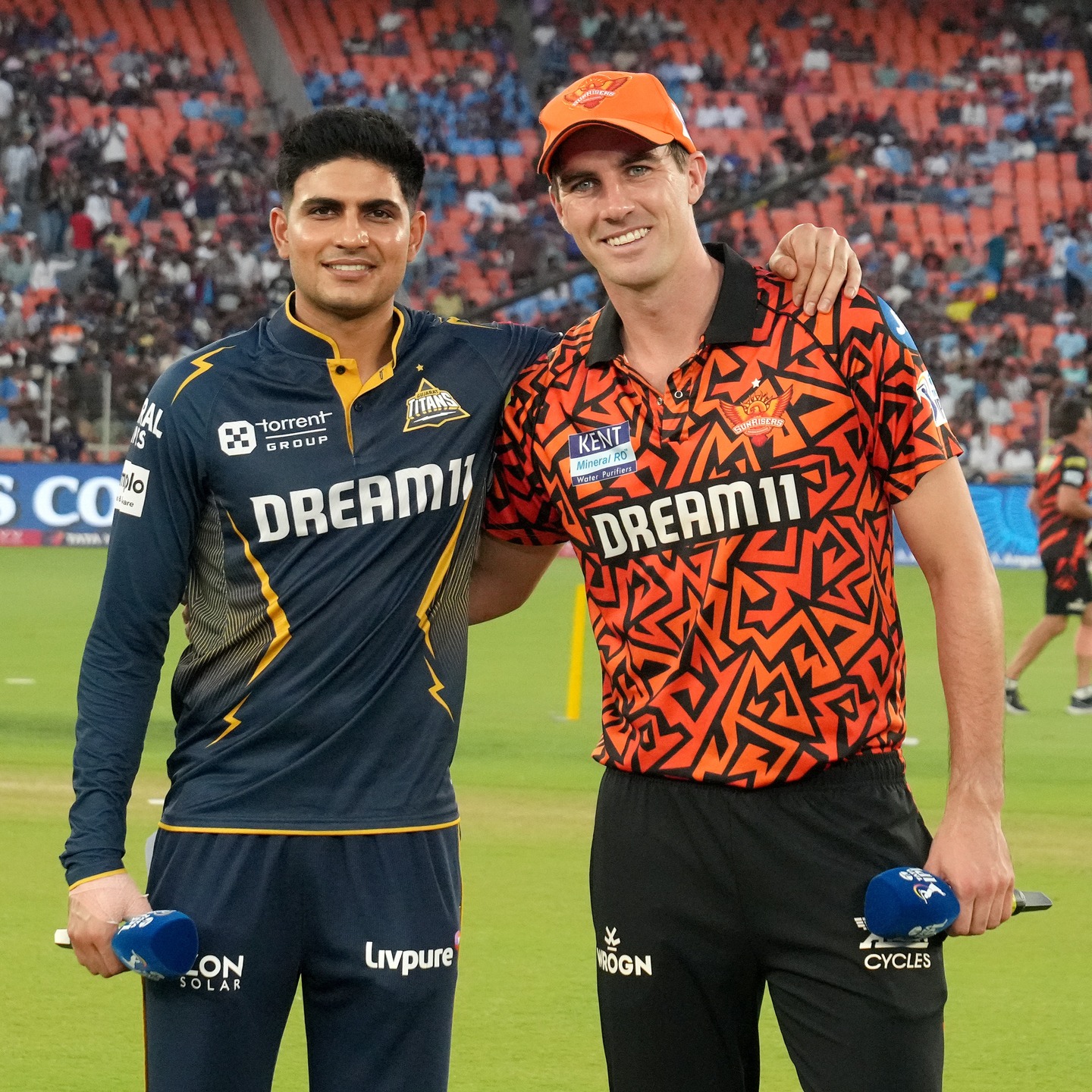 Captains Ready In Ahmedabad For IPL Clash In Ahmedabad, two skilled captains gear up, setting stage for an electrifying IPL match!!