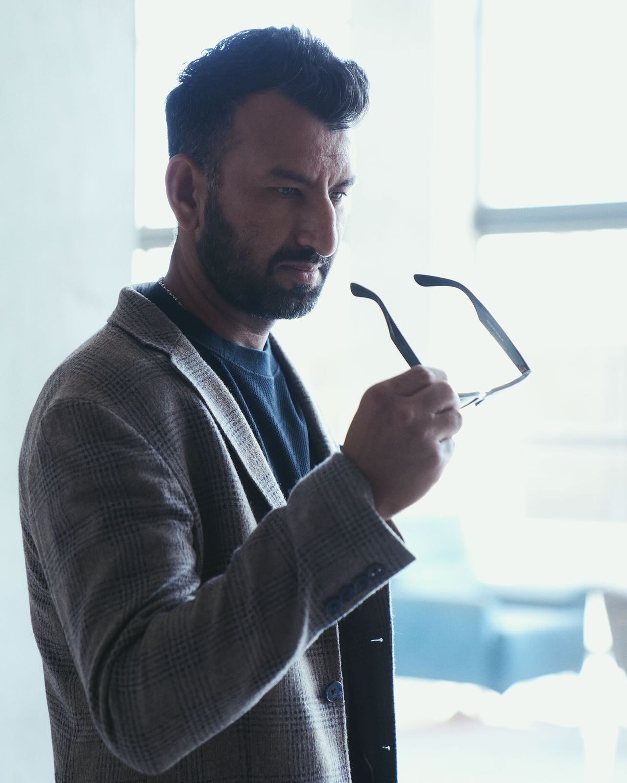 Captured Candid: Cheteshwar Pujara In A Genuine Moment