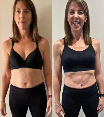 Hesitant yet inspired, Carrie redefines fitness, body and family life on her 50th birthday.