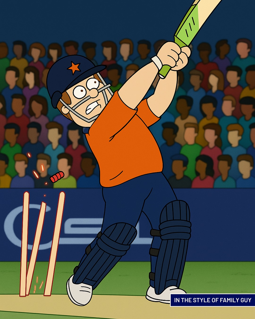 Cartoon Cricket: Whimsical Spin On Major League Cricket