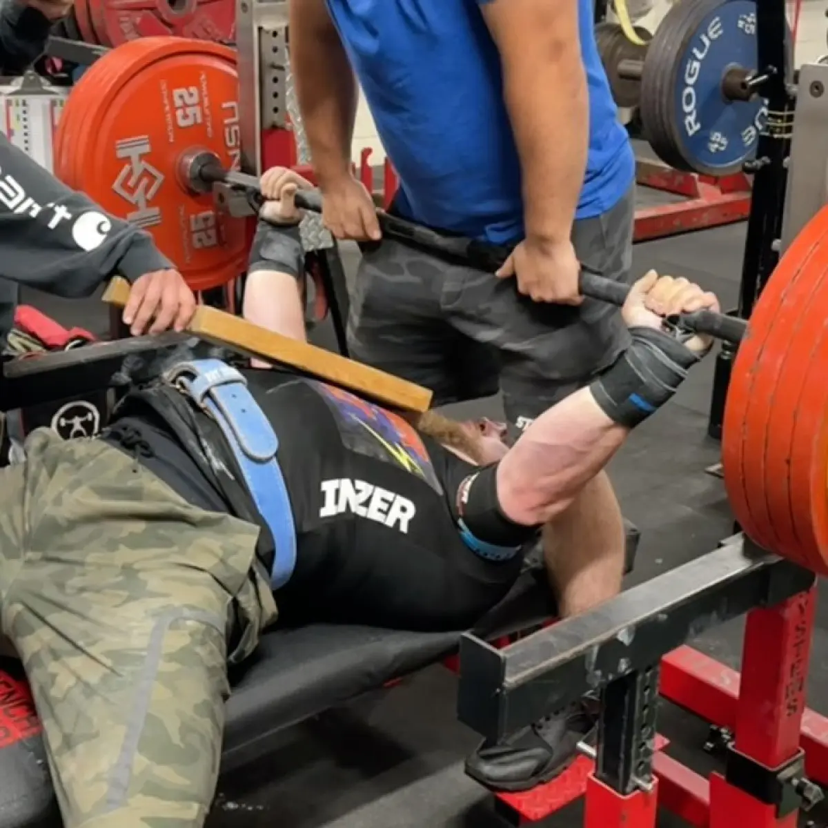 Cerberus Training System Week 2 Progress Coach Nick Benerakis demonstrates expert benching ahead of USAPowerlifting Nationals!!!
