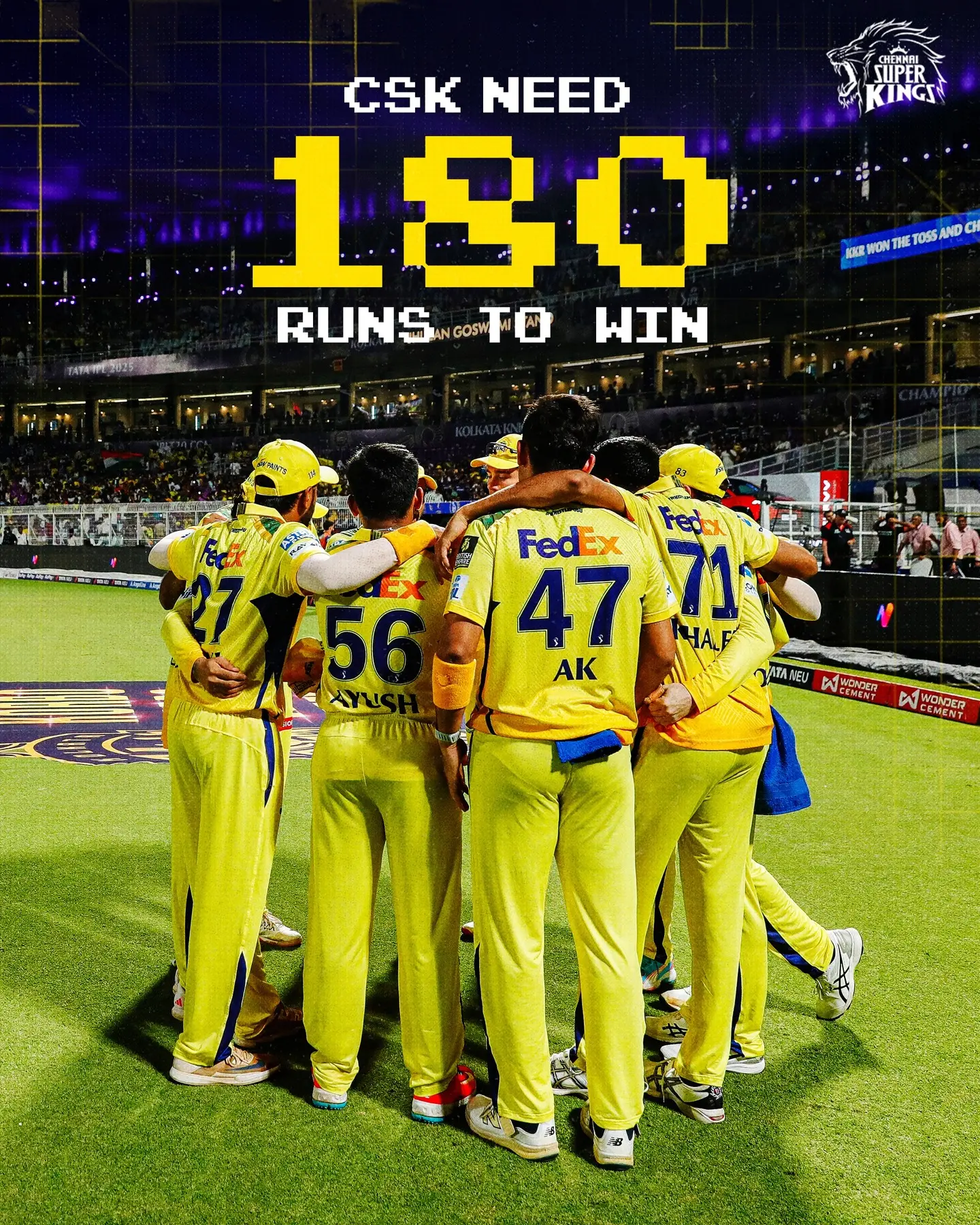 Chennai Super Kings Gear Up With Target In Sight Roaring determination and strategic play ignite CSK's charge as they prepare for battle!!!