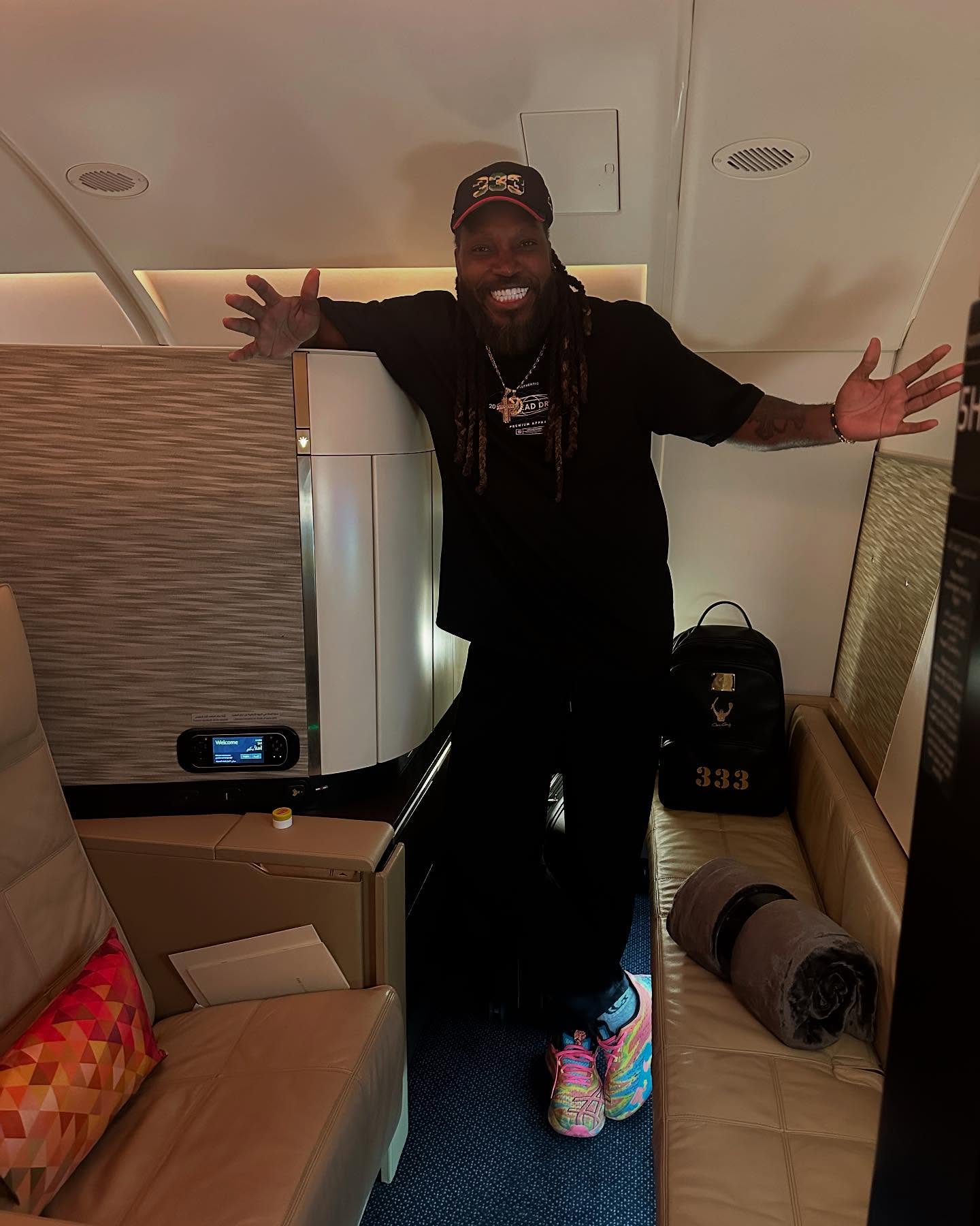 Chris Gayle's Stylish Travel Day