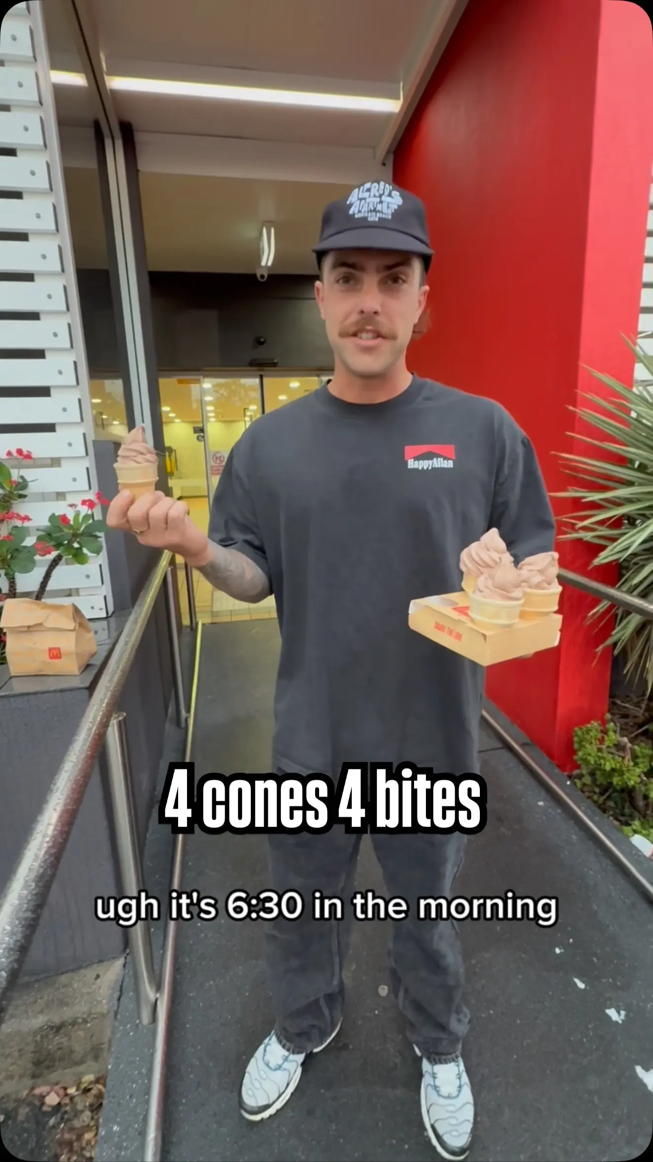 Chris Lynn: Four Cones, Four Bites? Cricket star Chris Lynn, known as Lynny_50, shares a quirky moment with cones and bites!!
