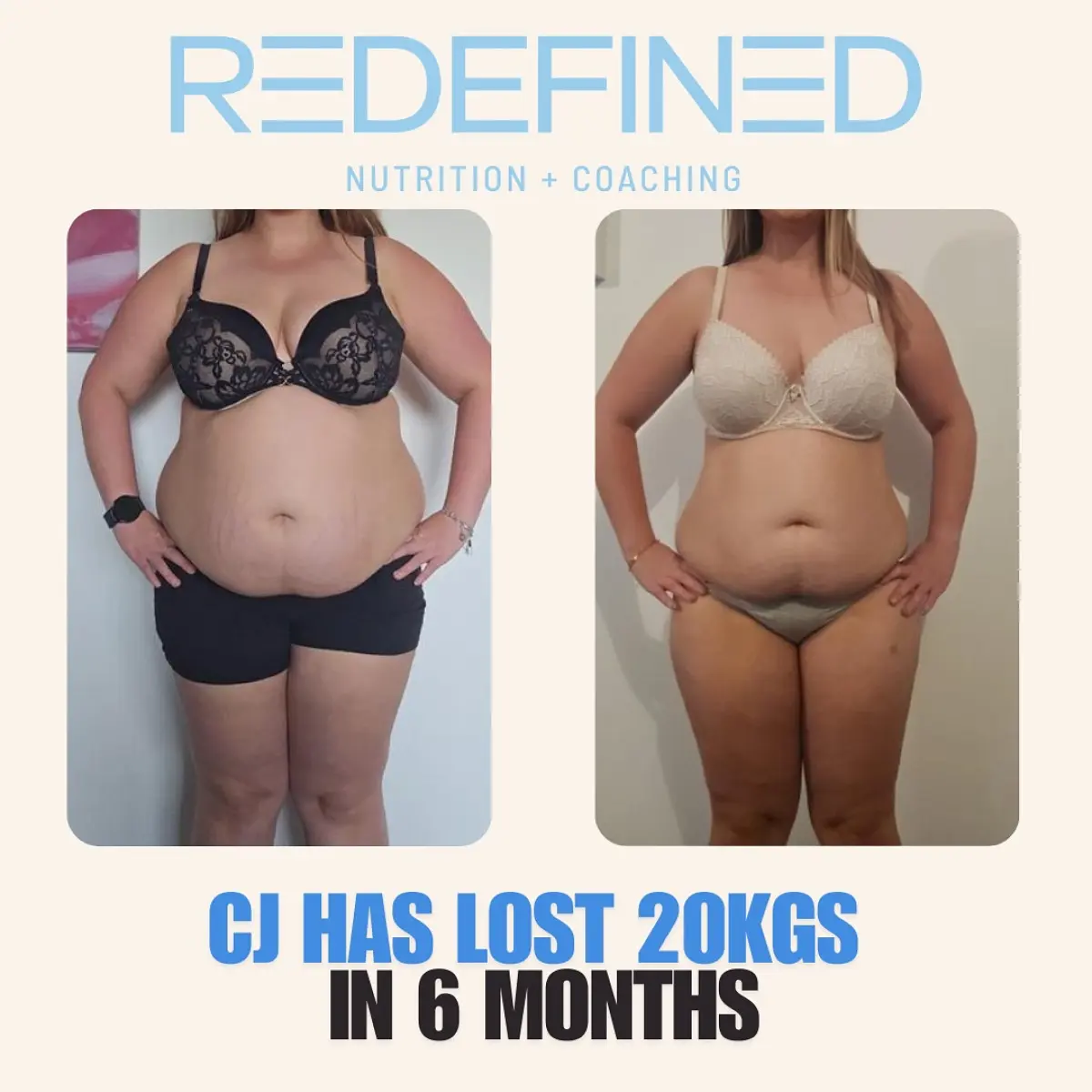 CJ’s Inspiring 20kg Weight Loss Journey CJ redefines health with coaching support, shifting mindset, conquering weight loss fears.