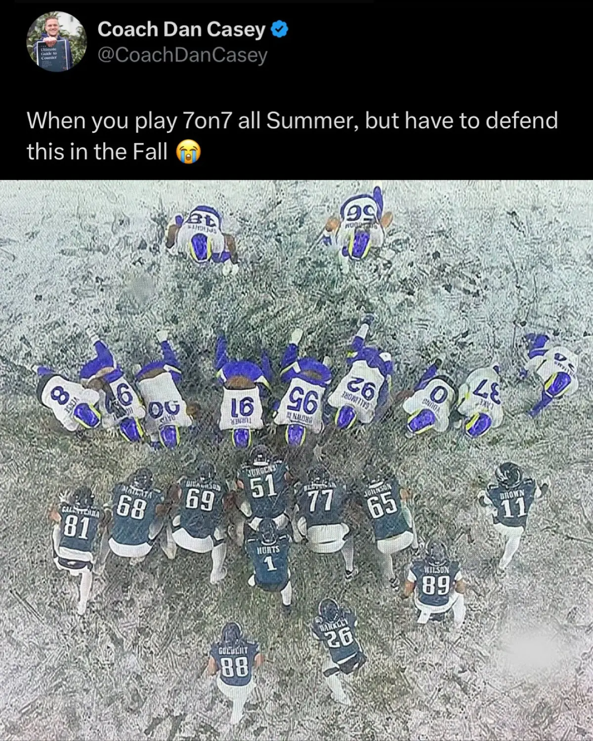 Coach Dan Casey Braces For Fall Defense After 7on7 Summer Summer 7on7 meets fall defense; Coach Casey pushes onward with relentless training nonstop