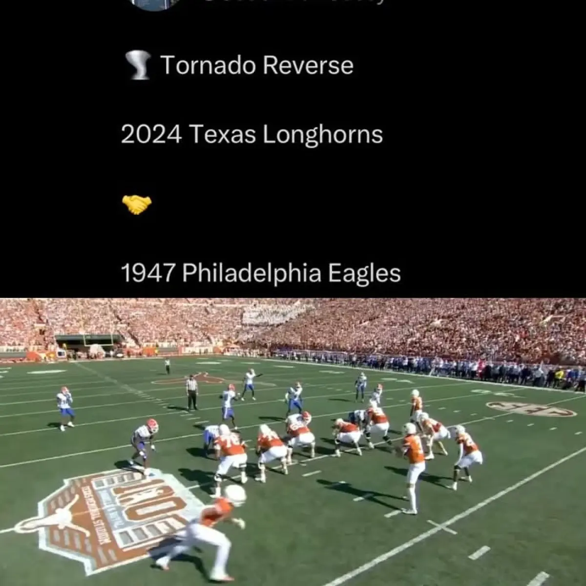 Coach Dan Casey Unveils Tornado Reverse Play Blending legacy Eagles from 1947 with cutting-edge Longhorns tactics in Tornado Reverse!!