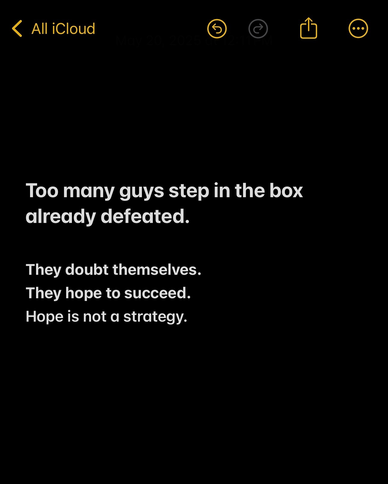 Confidence Is The Foundation In Baseball