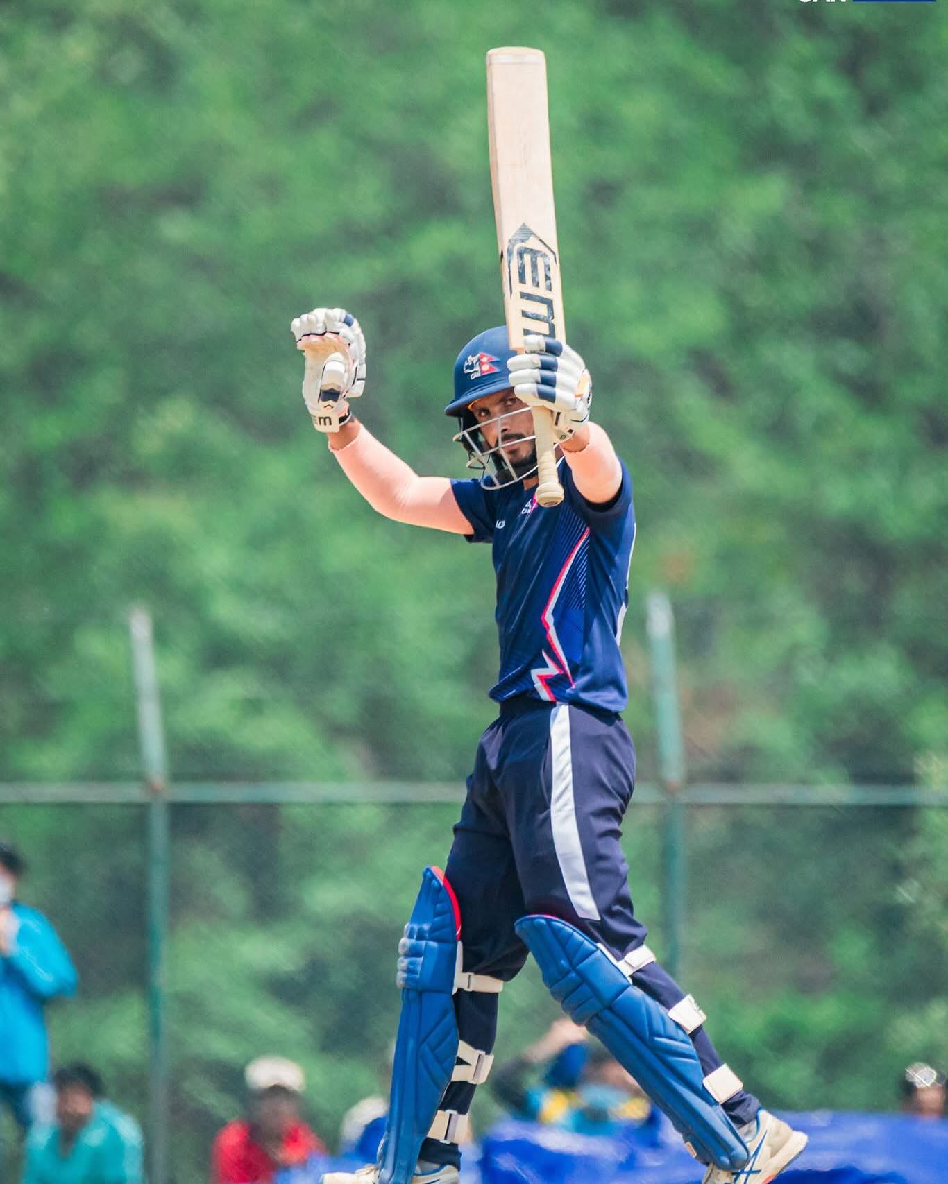 Nepal’s rising cricket star Bhim Sharki trains at Core Camp for a promising 2025 season!!!