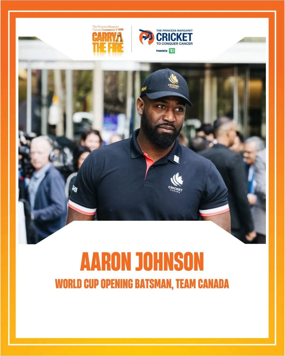 Cricket Star Aaron Johnson Champions Charity Canada's opening batsman uplifts fundraising drive, inspiring fans and budding cricketers.