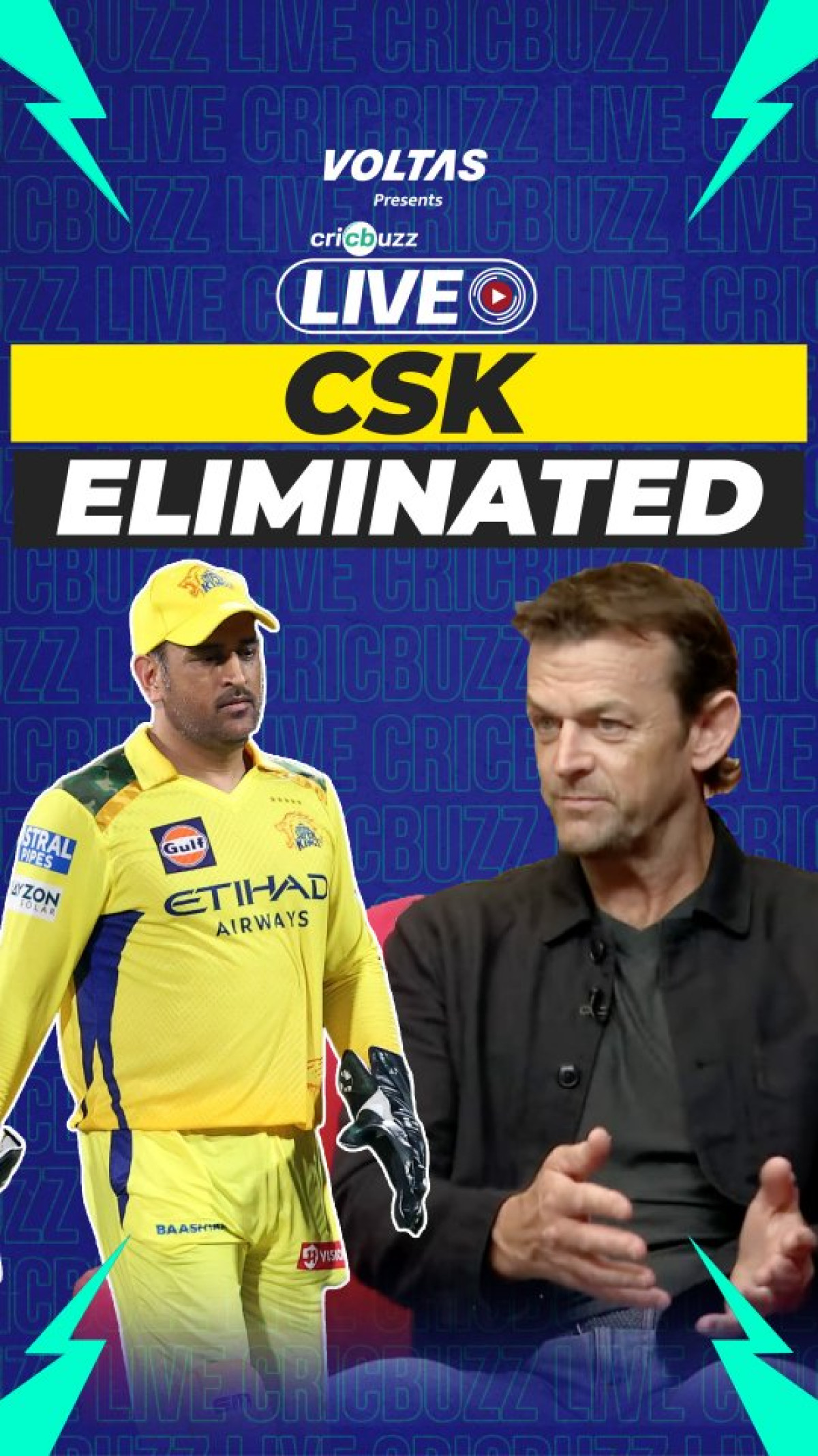 CSK Out of the Tournament: Gilchrist’s Bold Update Legendary cricketer Adam Gilchrist shares his reaction as CSK's tournament journey ends!!!