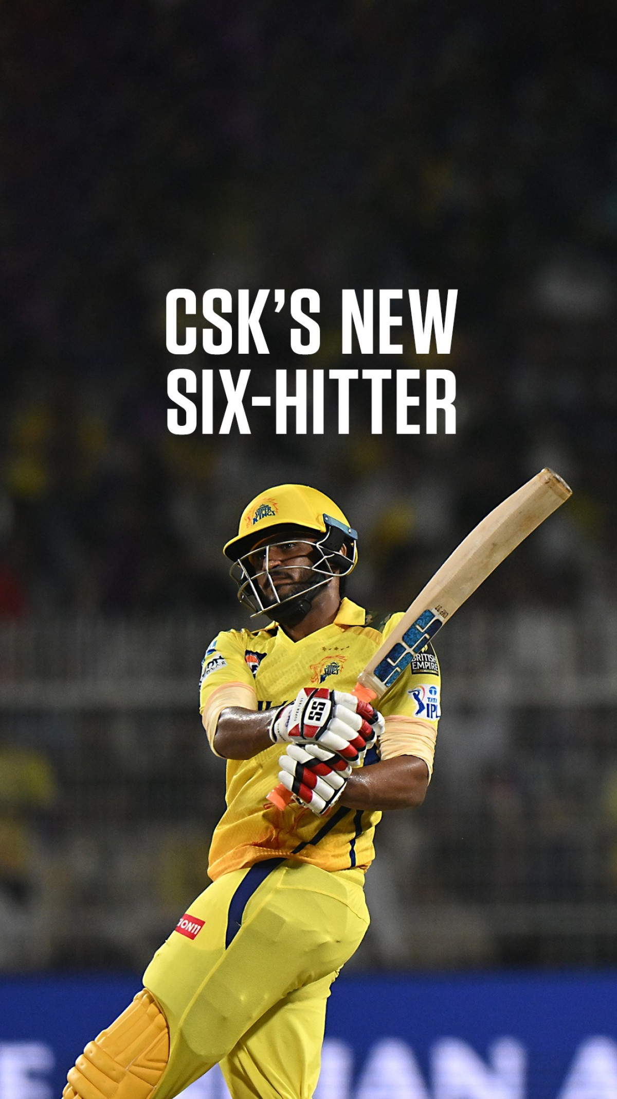 CSK Unleashes New Six-Hitter CSK Elevates Their Game With A Power-Packed Six-Hitter, Signaling A Bold New Era On Pitch.