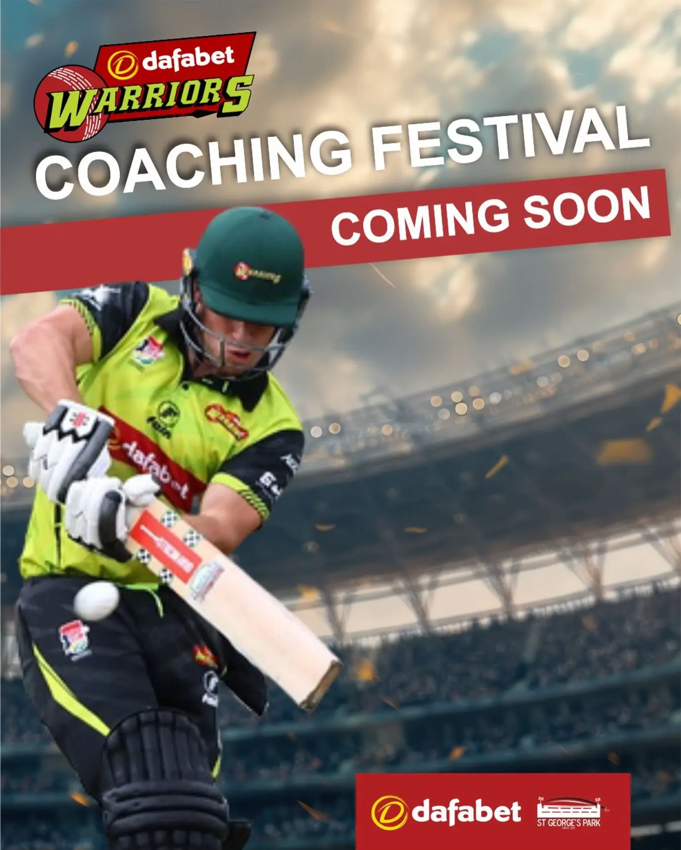 Dafabet Warriors Coaching Festival Set For July Elevate your cricket journey with coaching, expert tips and immersive training this July!!