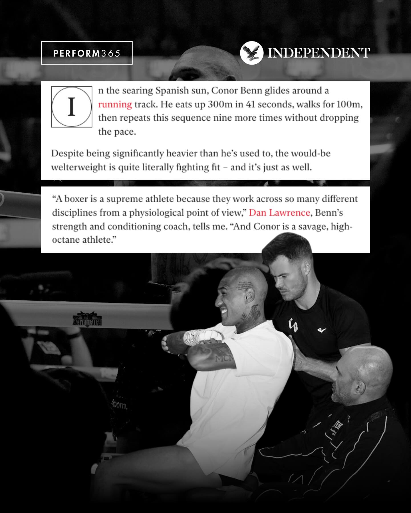 Dan Lawrence Talks Training Tactics With Conor Benn