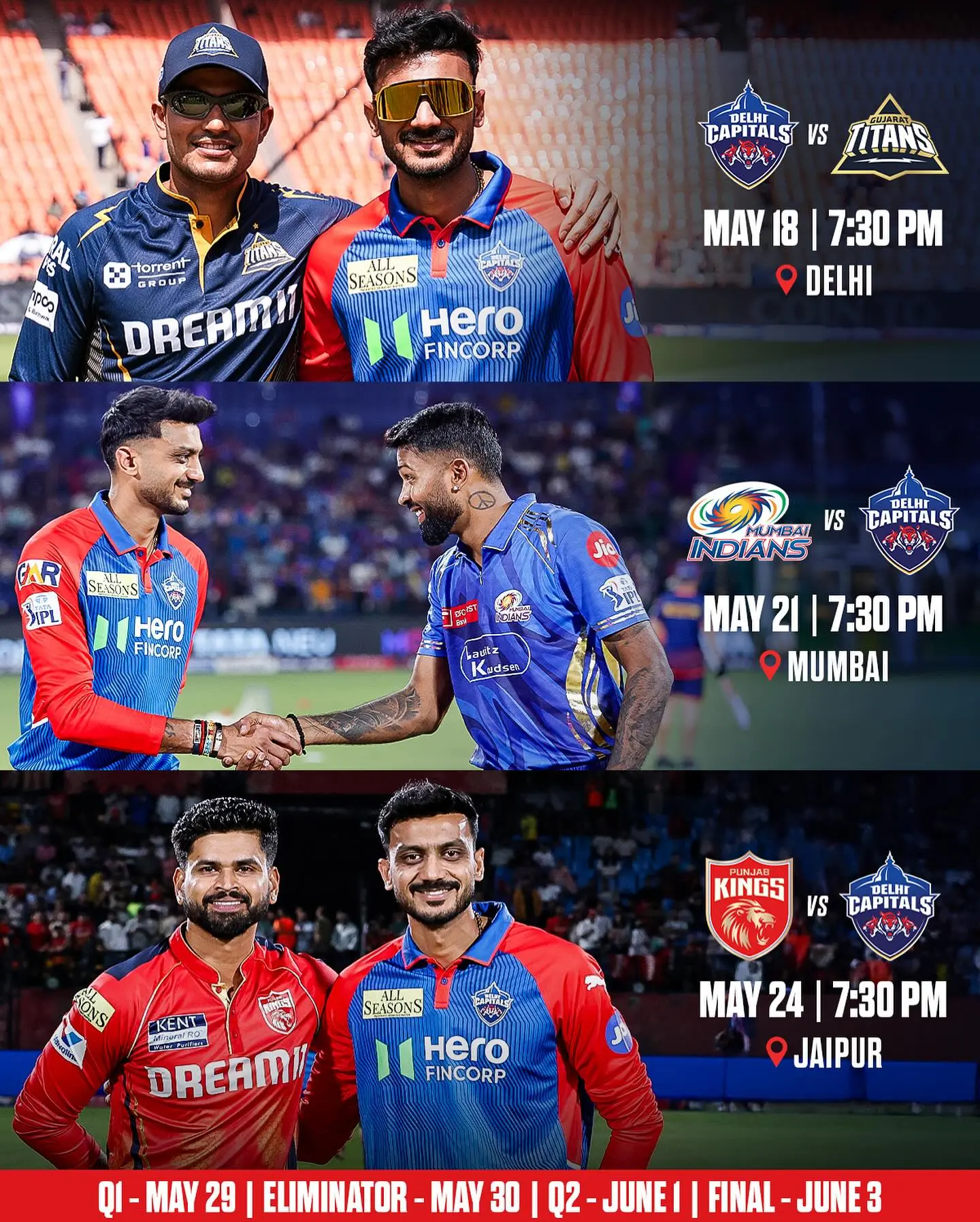 Delhi Capitals ignite raw fervor ahead of clash at Kotla in a sensational Sunday revival!!