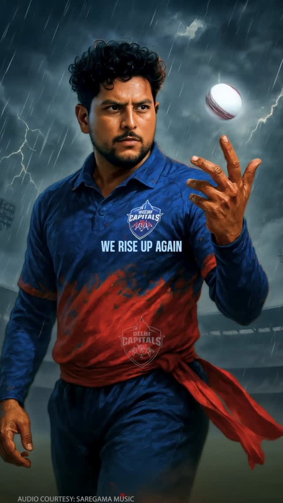 Thrilling match day promotion as Delhi Capitals charge forward with fierce energy and passion