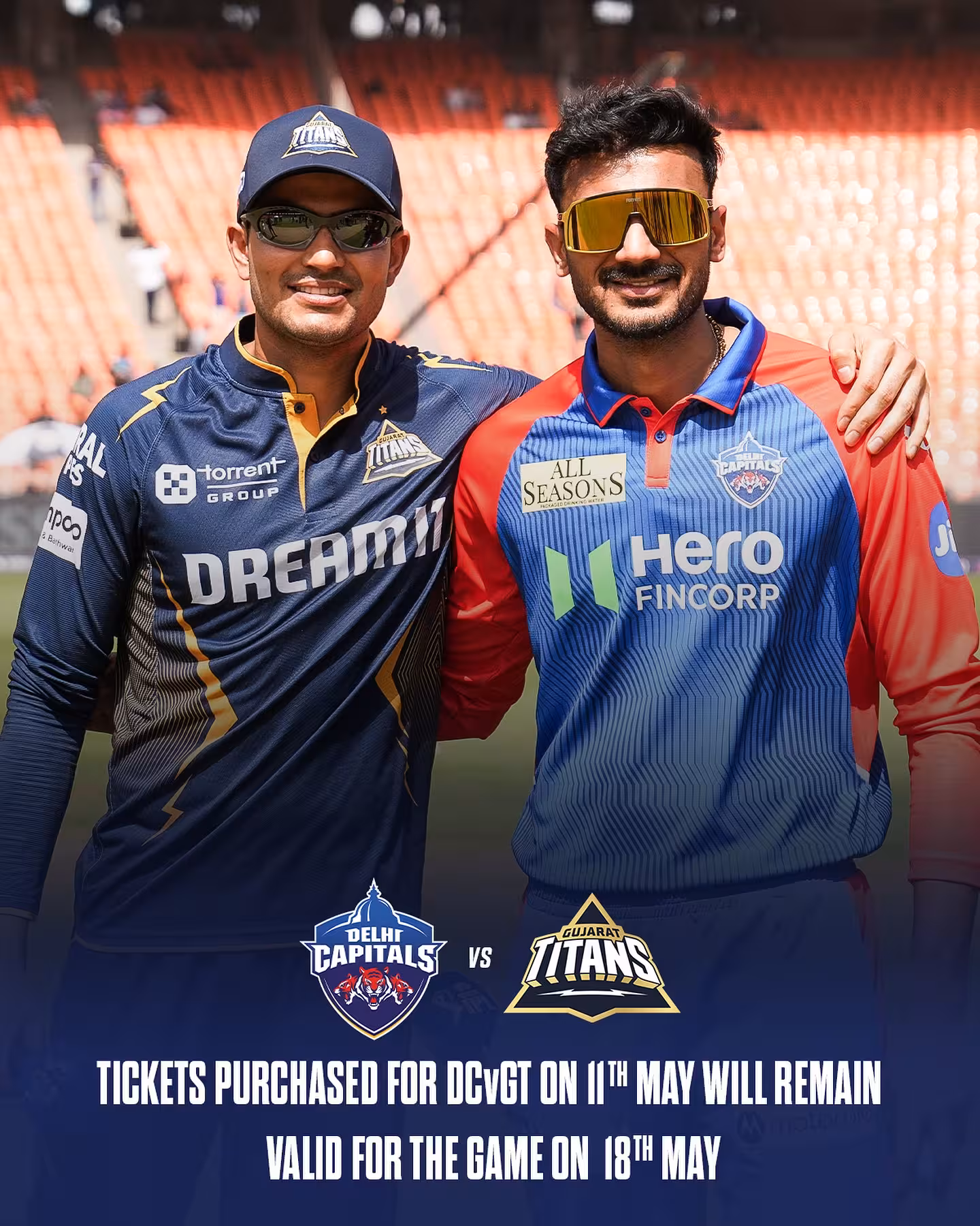 Delhi Capitals Ticket Update For Rescheduled Fixture Delhi Capitals ticket alert: All passes valid for rescheduled contest on May 18 – Be Ready