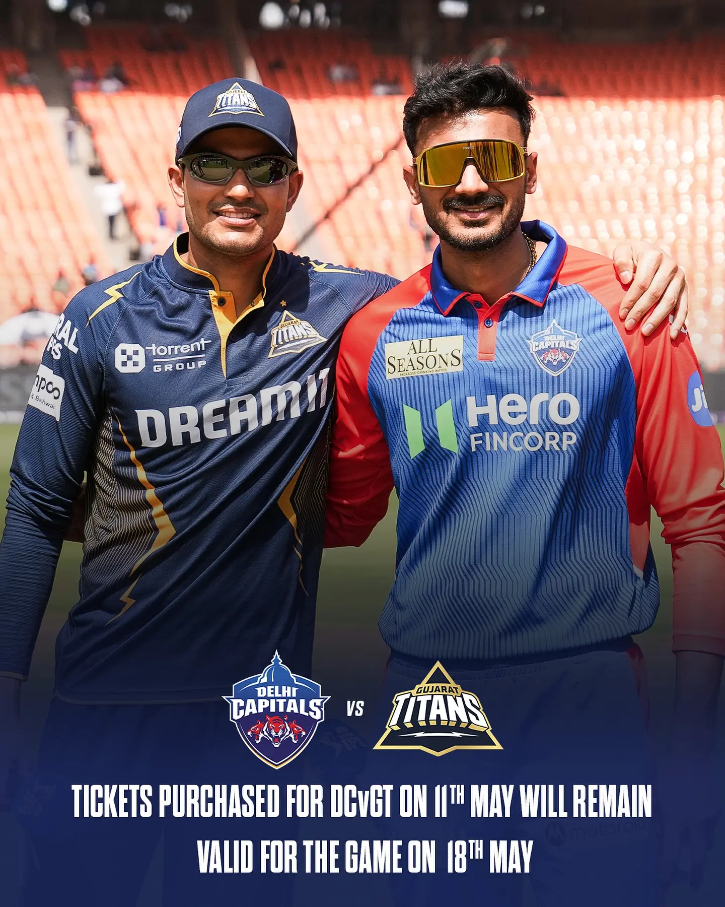 Delhi Capitals Ticket Update For Rescheduled Fixture Delhi Capitals ticket alert: All passes valid for rescheduled contest on May 18 – Be Ready