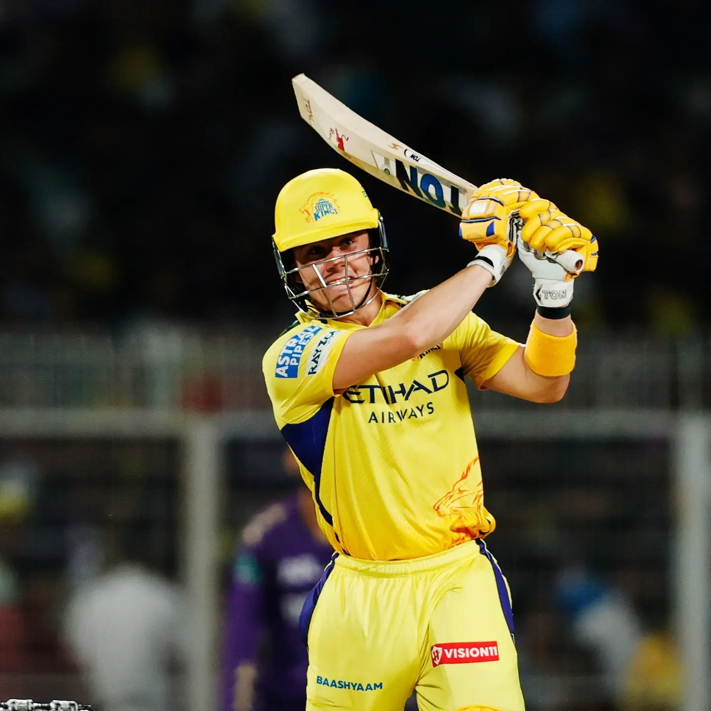 Dewald Brevis Shines With Maiden TATAIPL Fifty A stylish fifty milestone crowns Dewald Brevis' impressive display on the TATAIPL pitch!!!