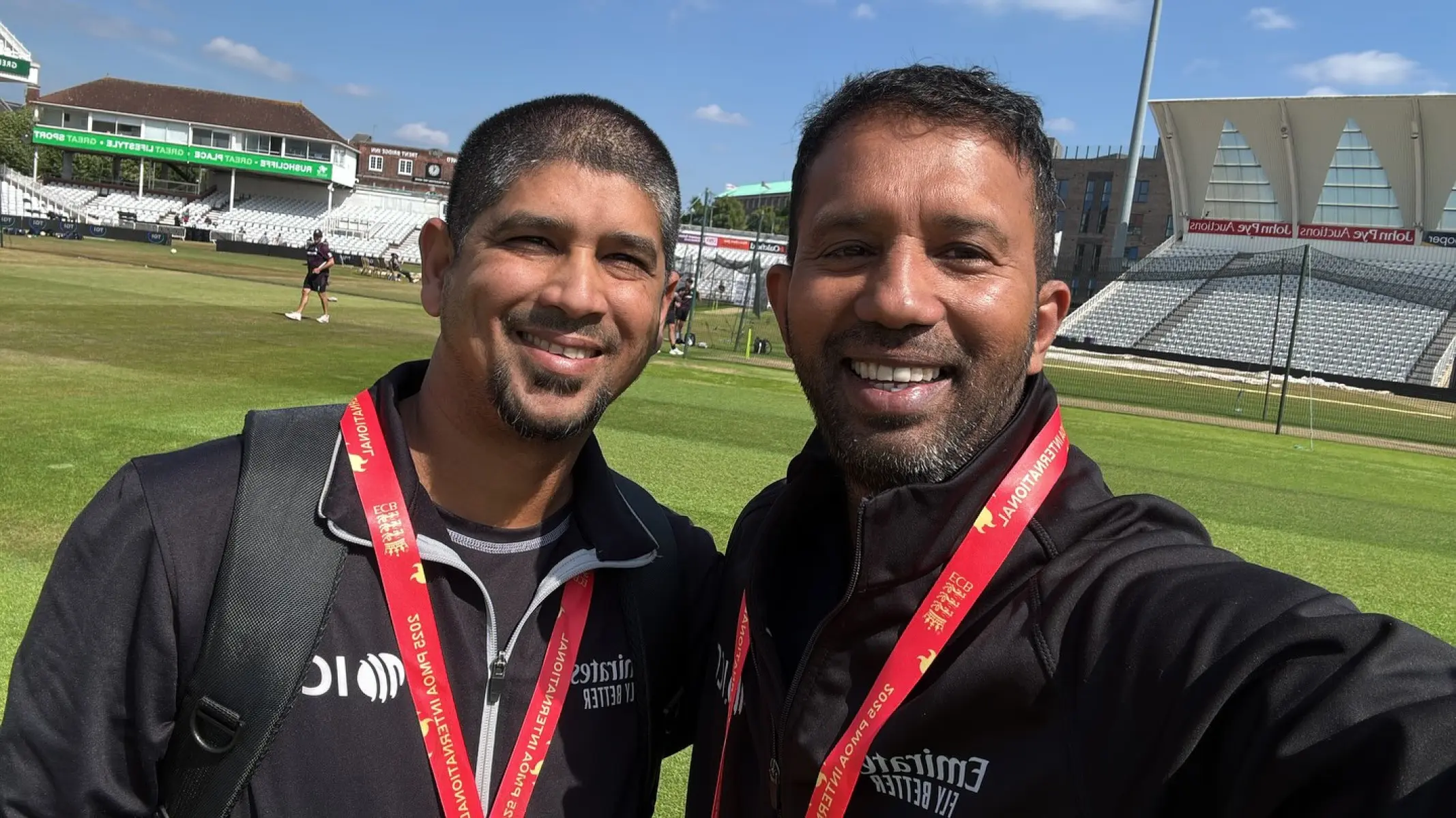 Dharmasena’s South African Partner on Display Legendary Kumar Dharmasena reveals his SA partner in a rare, candid moment on display now!