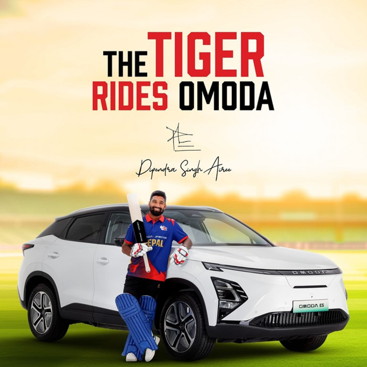 Electric innovation meets sports excellence: Dipendra Airee drives Nepal’s future, boldly