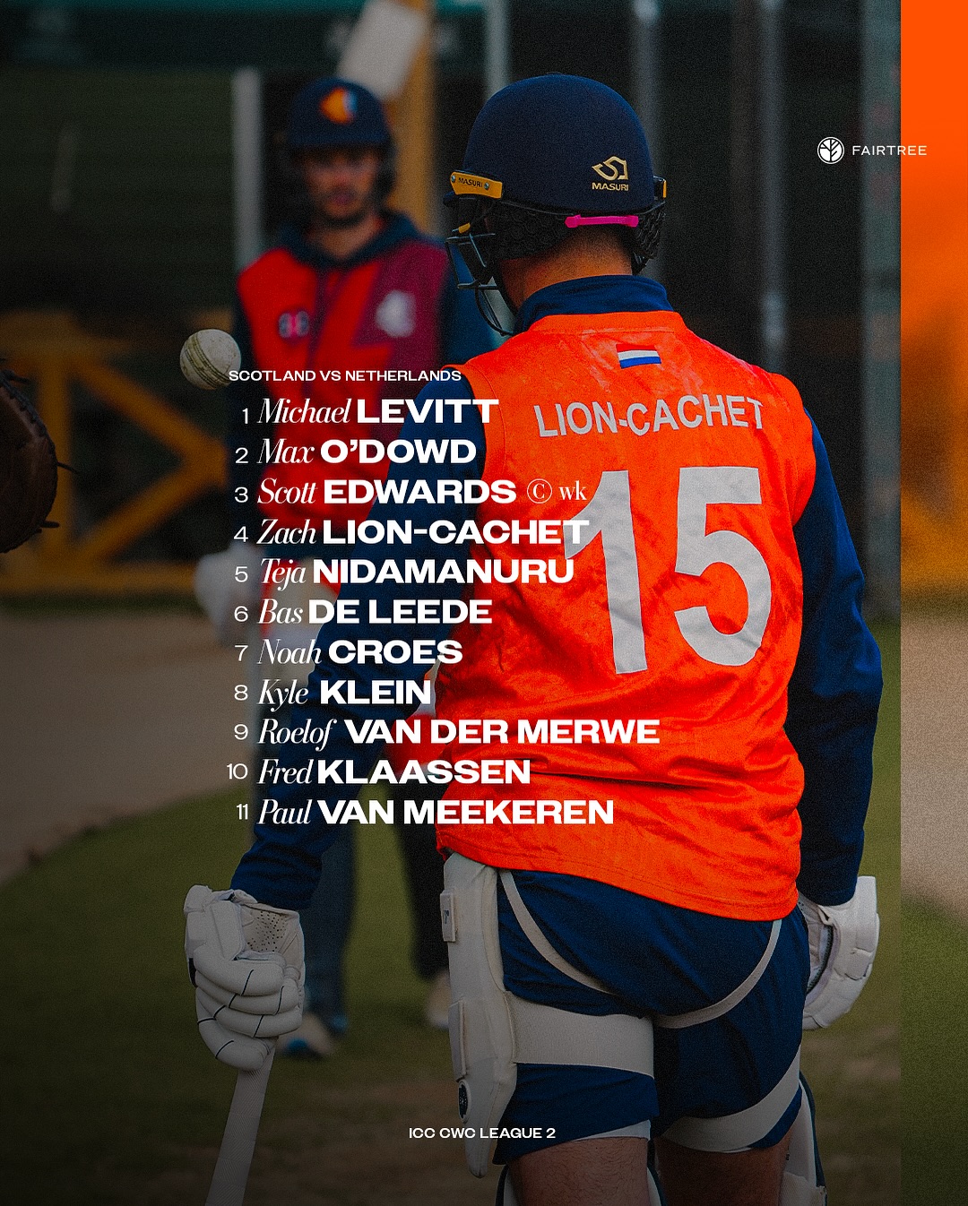 Dutch XI Prepares For Utrecht Showdown